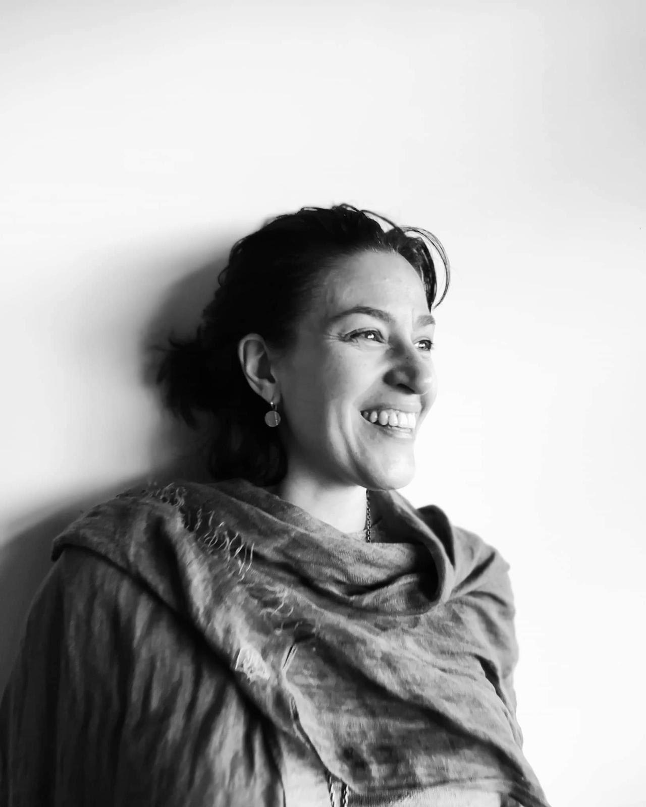 Kalina Zhuleva smiling in profile